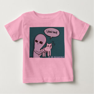 funny alien cat shirt