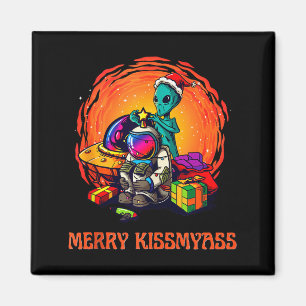 Funny Alien Christmas Shirt _ Merry Kissmy Tank To Magnet