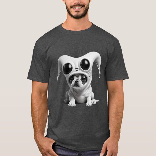 Funny alien dog T-Shirt (Front)