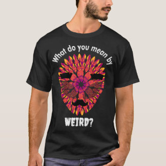 Funny Alien Head With Multicolored Purple Orange A T-Shirt