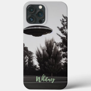 Funny Alien Invasion Retro ufo Sci Fi movie Name iPhone 13 Pro Max Case