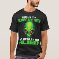 Funny Alien Lover Human Costume UFO Halloween Joke