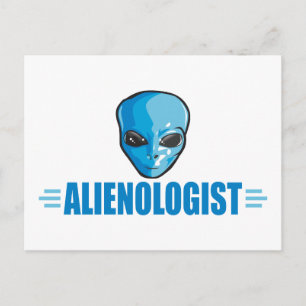 Funny Alien Lover Postcard