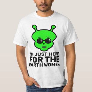 FUNNY ALIEN MENS T-SHIRT