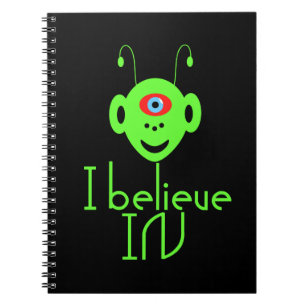 Funny alien monster notebook