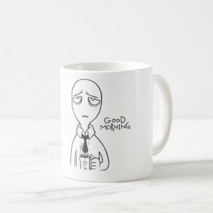 Funny Alien Office Coffee Mug - Artistic Grumpy 