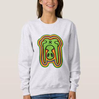 Funny Alien Rainbow Psychedelic  Sweatshirt