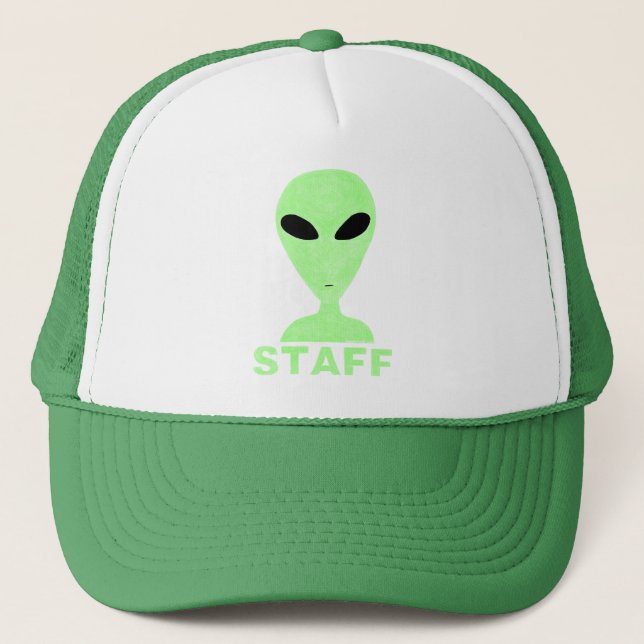 Funny Alien Staff Hat (Front)