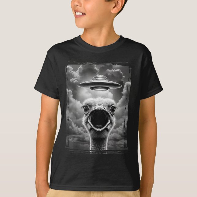 Funny Alien Turkey Ufo Selfie Thanksgiving Meme  T-Shirt (Front)