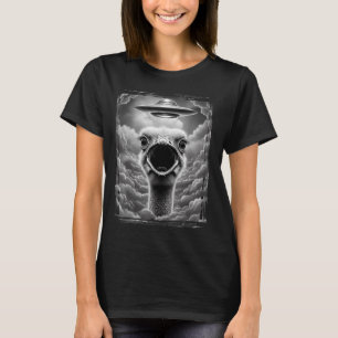 Funny Alien Turkey Ufo Selfie Thanksgiving Men Wom T-Shirt