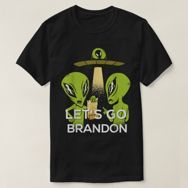 Funny Alien UFO Abduction Design T-Shirt (Design Front)