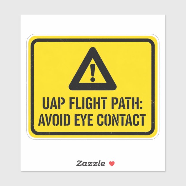 Funny Alien UFO Sci-Fi UAP Flight Path (Sheet)