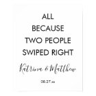 Funny All Because Two People Swiped Right wedding