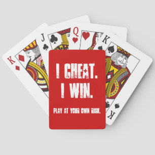 Funny All Bets are Off Poker Game Party Host Playing Cards