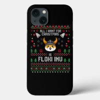 Funny All I want for Christmas is Floki Inu Shiba