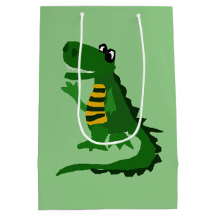 Funny Alligator Art Gift Bag