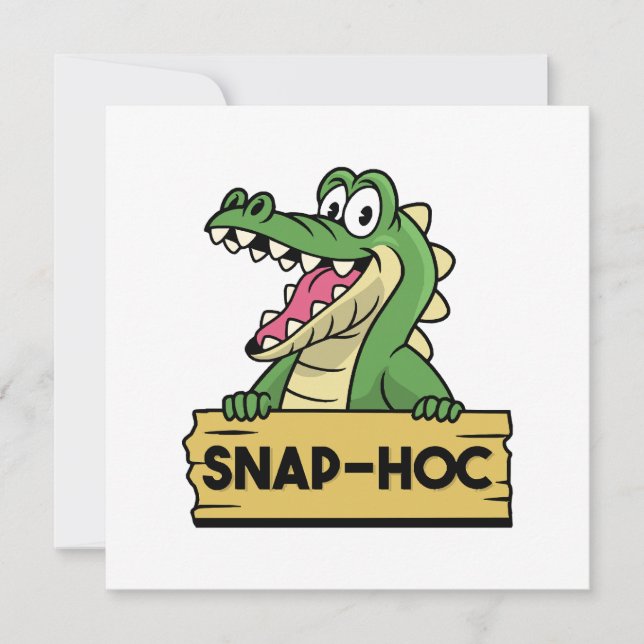 Funny Alligator Lover and Zookeeper Crocodile (Front)