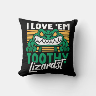 Funny Alligator Lover and Zookeeper Crocodile Throw Pillow