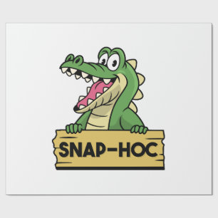 Funny Alligator Lover and Zookeeper Crocodile Wrapping Paper