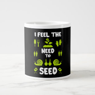 Funny Allotment Gardening Large Coffee Mug