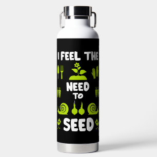 Funny Allotment Gardening Water Bottle