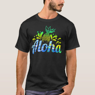 Funny Aloha Pineapple Hawaiian Summer Holiday Gift T-Shirt