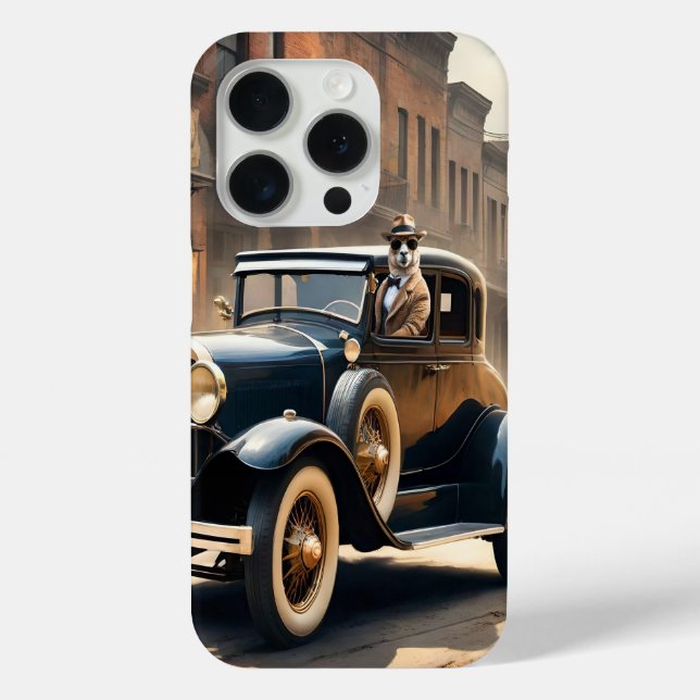 Funny Alpaca Capone The Notorious Alpaca, Case-Mate iPhone Case (Back)