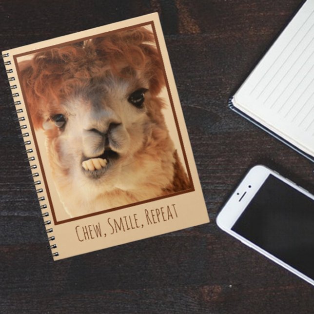Funny Alpaca Chewing Notebook (Creator Uploaded)