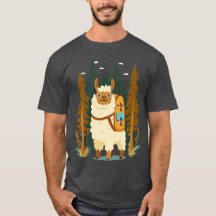 Funny Alpaca Llama Puns Camping Hiking T-Shirt