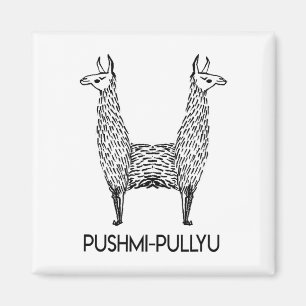 Funny Alpaca Llama Style, Pushmi-pullyu Yoga  Magnet