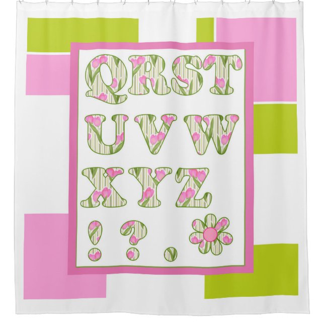 Funny alphabet, flower alphabet, alphabet (Front)