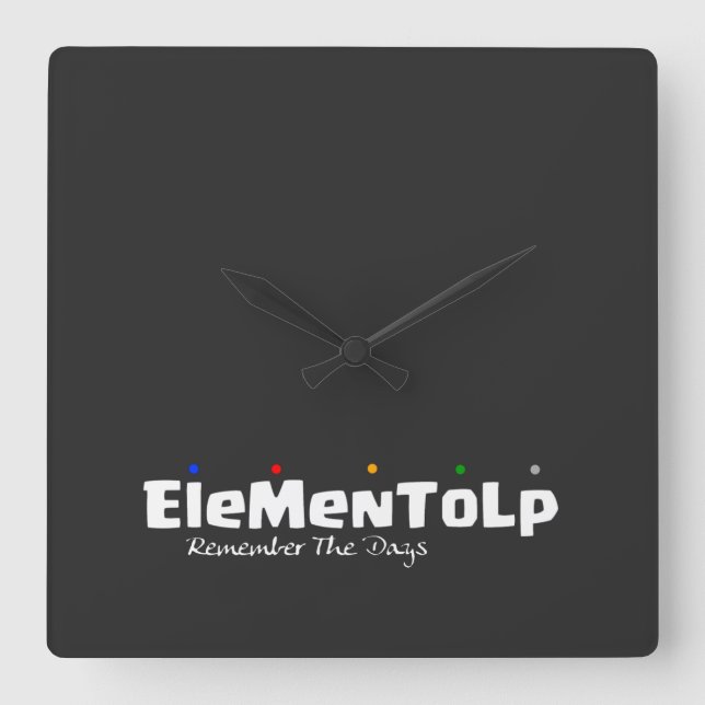 Funny Alphabet Sayings    Square Wall Clock (Front)