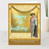 Funny Altered Art 60th Big Birthday Card