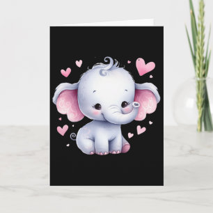 Funny Amazing Valentine Animal With Heart Card