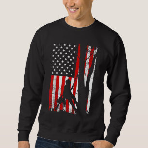 Funny American Flag Arborist Gift For Men Cool Tre Sweatshirt
