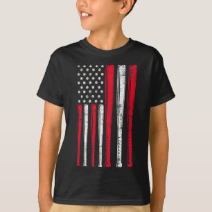 Funny American Flag Baseball Team Premium T Shirt 