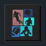 Funny American Football Player Field Game Enthusia Magnet<br><div class="desc">Funny American Football Player Field Game Enthusiast Outfit 2</div>