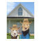 Funny American Gothic Lab Poster