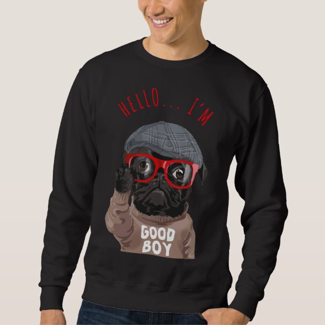 Funny American Pitbull Dog Lover Sweatshirt (Front)