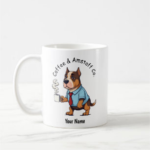 Funny American Staffordshire Business Suit Coffee Mug
