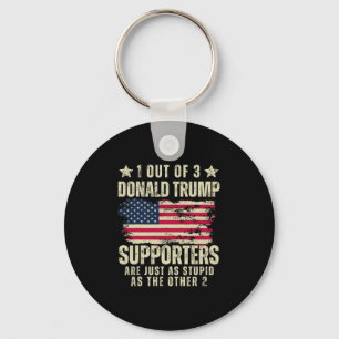 Funny American Voters United States Patriots 1 Out Keychain