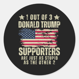 Funny American Voters United States Patriots 2024  Classic Round Sticker