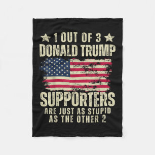 Funny American Voters United States Patriots 2024 Fleece Blanket