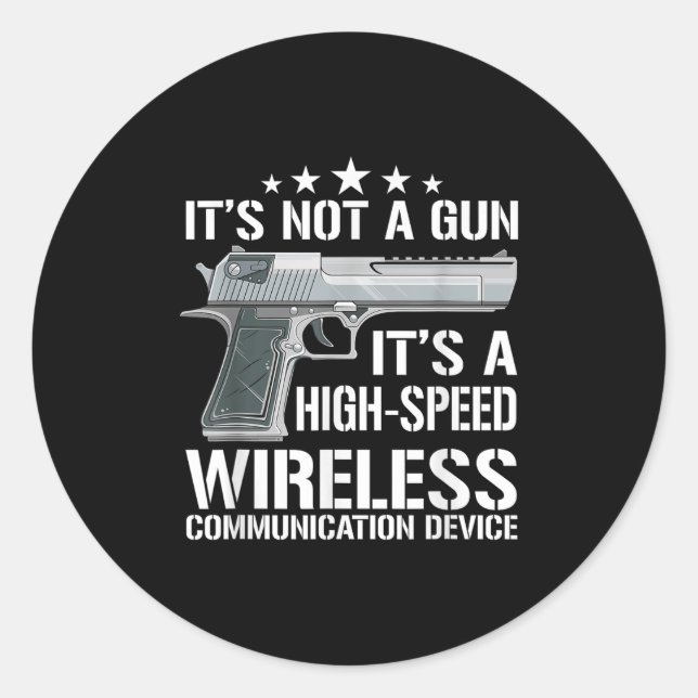 Funny Ammo Gun Lovers Saying Gun Owner Gift Ideas  Classic Round Sticker (Front)