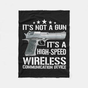 Funny Ammo Gun Lovers Saying Gun Owner Gift Ideas  Fleece Blanket