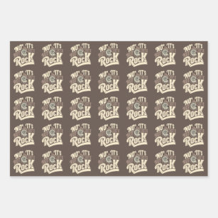 Funny Ammonites Fossils Hunter Quote Wrapping Paper Sheet