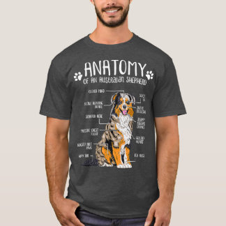 Funny Anatomy Australian Shepherd Dog Lover T-Shirt