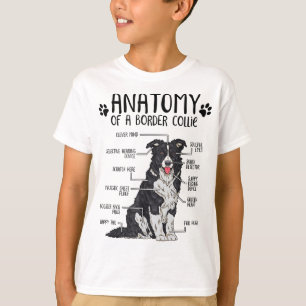 Funny Anatomy Border Collie Dog Lover Gift T-Shirt
