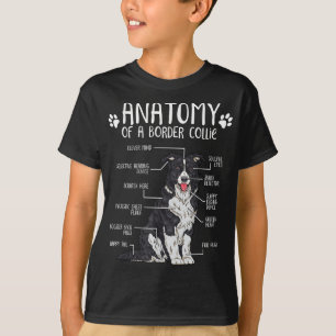 Funny Anatomy Border Collie Dog Lover T-Shirt
