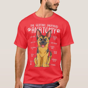 Funny Anatomy German Shepherd Dog Owner T-Shirt